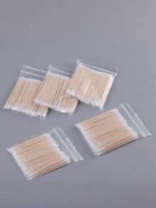 100pcs/Pack Double-Ended Nail Polish Remover Sticks, Small Pointed Dual-Tip Makeup Eyebrow Grooming Tools, 1/2/3/5pcs Set - Multicolor - View 12