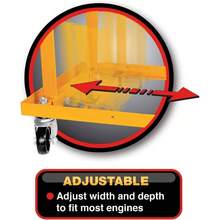 W41037 Rolling Engine Stand with Straps - 750 lb. Capacity - Soporte de motor rodante: 750 libras - Ver 5