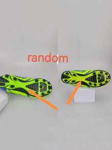 Camouflage Pattern Asymmetrical Color Asymmetrical Tongue Design Breathable Comfortable Outdoor Football/Soccer Shoes, Hiking Shoes, Cleats For Teenagers, Students, Campus Sports