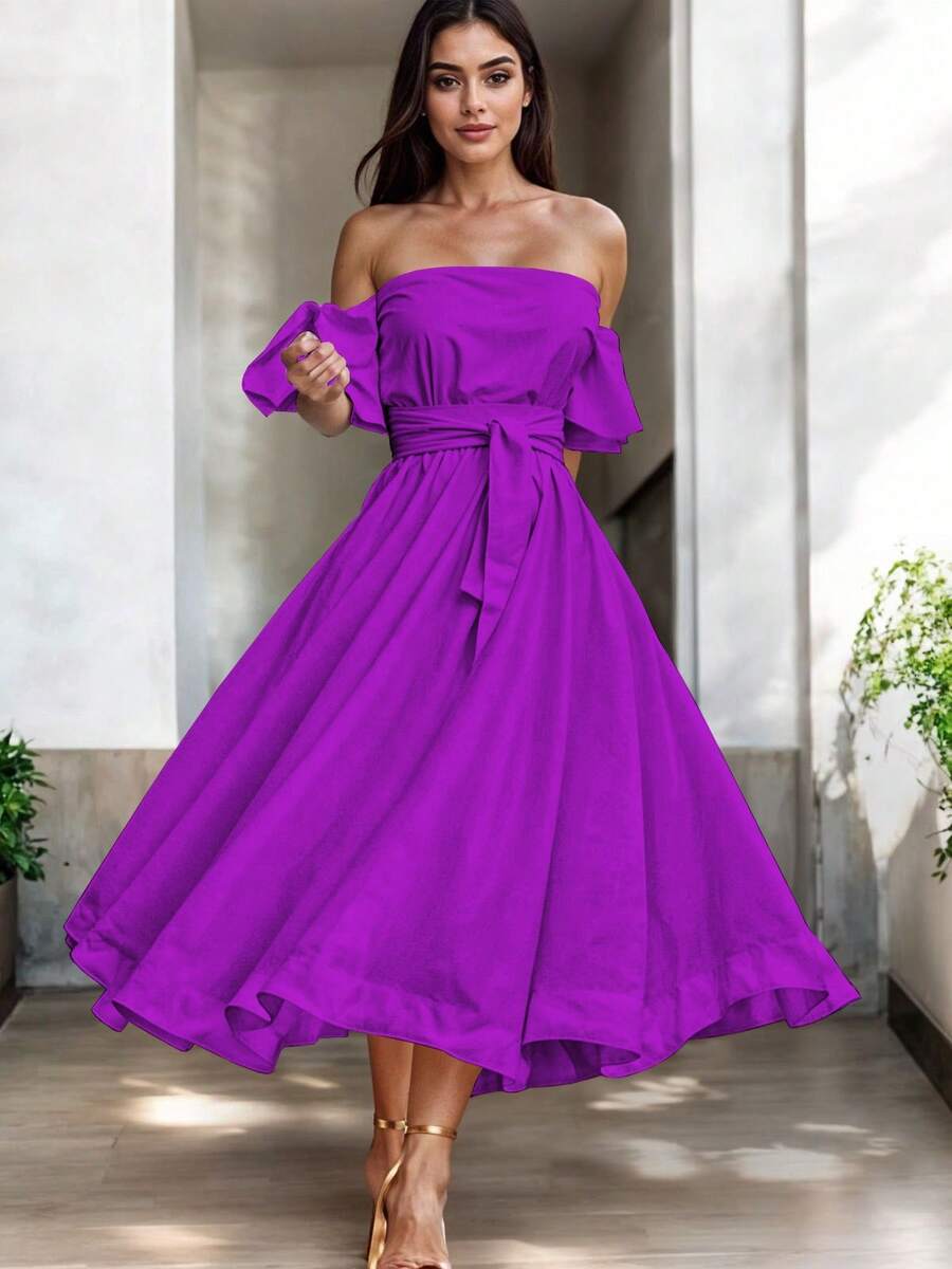 Women Midi Dresses - Bugambilia - 查看 1