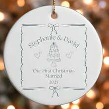 1 pieza Adorno personalizado de Primera Navidad, regalo de Navidad, regalo de Acción de Gracias, decoración del hogar