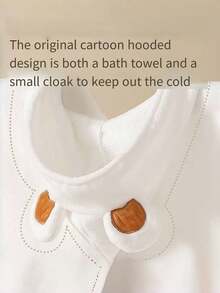 1件定制刺绣文字个性儿童连帽毛巾，适合2-6岁男童女童，可定制速干吸水婴儿披肩带帽，超柔软不掉毛可穿戴围兜，新生儿刺绣名字毛巾