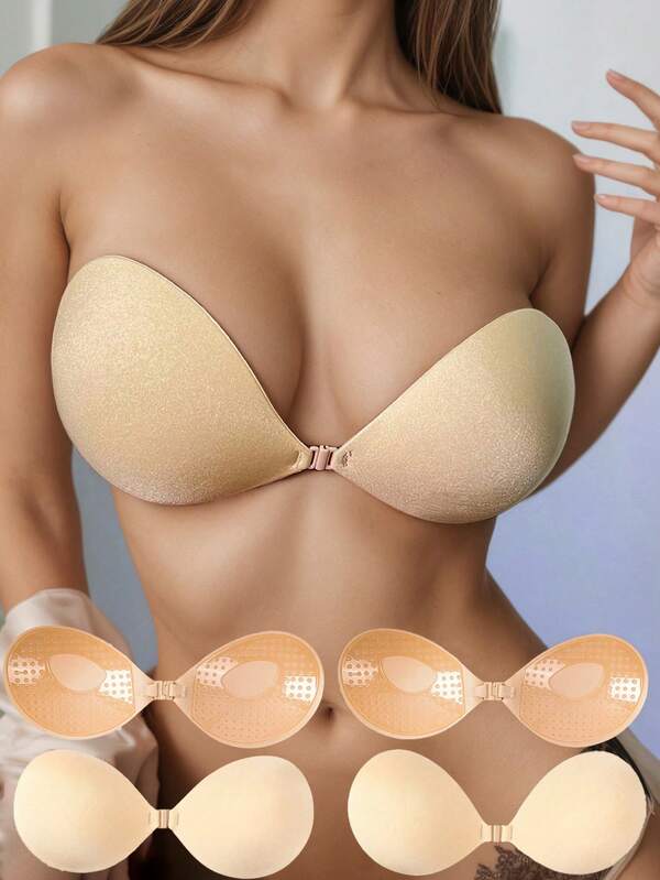 1/2pcs Sexy Strapless Invisible Bra Breast Lift Nipple Cover Pasties For Women