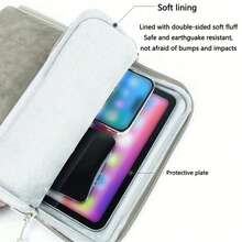 1 bolsa organizadora de tableta de gran capacidad con cremallera, de material de nailon gris , adecuada para protección y almacenamiento de tabletas de 8 pulgadas/10 pulgadas, bolsa para iPad de 7.9/8 pulgadas, bolsa interior para laptop de 10.8/11 pulgadas