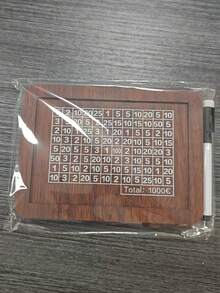 Salvadanaio in legno, Barattolo di risparmio in legno, Salvadanaio in legno con obiettivo di conteggio delle monete, Salvadanaio in legno adatto per ragazzi e ragazze, forniture scolastiche, Ritorno a scuola