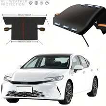 MangDong 1 Stück 2025 Neuer Winter Auto Windschutzscheiben Schneeabdeckung, Outdoor Auto Sonnenschutz im Sommer, einfache Installation, Oxford Tuch Windschutzscheiben Sonnenschutz, Ganzjährige Nutzung, windundurchlässig, schneedicht, UV-beständig, Auto Schneeabdeckung, Winter Windschutzscheiben Abdeckung, Frostschutz, Halbabdeckung Auto Sonnenschutz, Auto Winterschutzabdeckung, Auto Sonnenschutz, praktisch und bequem - Auto-Sonnenblende Schneeschutz - Übersicht 15