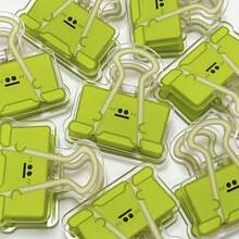 10pcs Colorful Cartoon Acrylic Clips, Office Supplies File Organizer, Creative Double-Sided Memo Holder, Fun File Organizer Clips, Cute Clips, Sticker Holder Clips, Christmas Holiday Gifts, Daily Storage Clips, Christmas Holiday Packaging Decor, Bag Sealing Clips