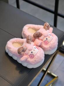 1 Pair Teen Cute Sheep Slippers, Teen's Indoor Slippers