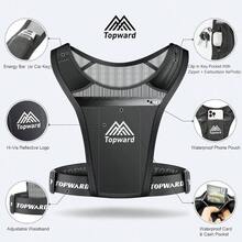 - Chaleco con soporte para telfono para correr para hombres y mujeres, correr, caminar, ejercicio y entrenamiento de gimnasio Paquete de pecho impermeable para todos los telfonos - inicial - Ver 2