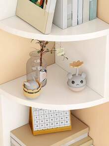 1pc Corner Wall Shelf, Triangular Floating Shelves, Multipurpose Storage Rack For Living Room, Bedroom, No Drilling Required