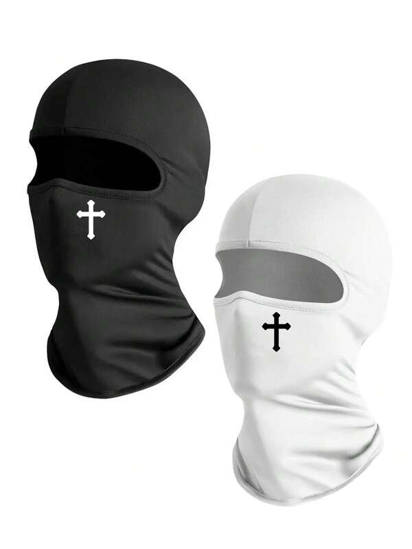 1/3 Stücke Unisex bedruckter Balaclava Gesichtsmaske, geeignet für Outdoor-Aktivitäten wie Reisen, Radfahren, Wandern, Angeln in allen Jahreszeiten