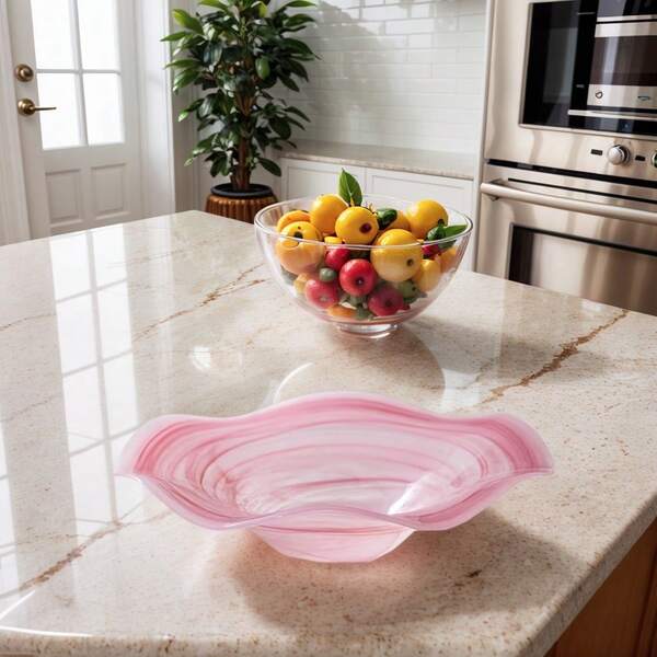 1 pieza Bandeja de frutas con estilo nórdico y floral, decoración de mesa de comedor y sala de estar, plato para merienda, soporte para postres de boda, material de vidrio ligero y lujoso de estilo simple Ins, regalo de cumpleaños y inauguración de la casa, decoración de Año Nuevo