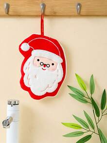 1 件圣诞手巾，悬挂式厨房洗碗布，珊瑚绒加厚吸水速干小毛巾 - 彩色 - 查看 11