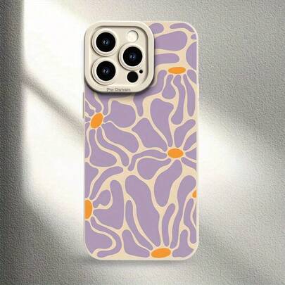 Purple Flower Design UV Printed Phone Case With 360° All-Round Protection For IPhone 11 12 13 14 15 16 17 Pro Max XR X/XS 7 8 Plus SE Mini - The Perfect Smart Phone Gift For Birthdays, Boys & Girls