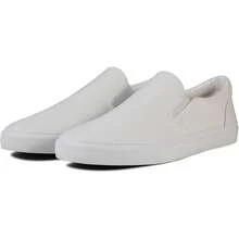 Men's Classic Low Top Slip On Canvas Skate Loafers Sneakers With Soft Insole, Comfortable Casual Walking Shoes - Whiteline - Xem 4