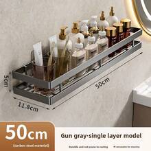 1 kệ đựng đồ nhà tắm treo tường, chất liệu kim loại, kệ đựng đồ dùng nhà tắm dung tích lớn, kệ đựng đồ vệ sinh cá nhân, kệ đựng đồ nhà tắm và nhà bếp, kệ thoát nước có lỗ, kệ đựng chai lọ, kệ treo tường nhà tắm, thích hợp cho phòng tắm, nhà bếp, ban công, bàn trang điểm, khu vực tắm vòi sen, lắp đặt không cần khoan. Phụ kiện nhà tắm - Nhiều màu - Xem 10