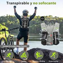 Mochila de Hidratacin, Mochila Ligera para Exteriores, con 2 litros Vejiga de Agua Chaleco para Correr a Prueba de Fugas, para Hombre Mujer, para Hiking, Campismo, Ciclismo y ms - Gris - Ver 5