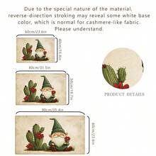 Tapis en fausse laine, tapis cactus, paillasson, tapis de cuisine, tapis de salle de bain, tapis de buanderie, convient pour la cuisine, l'entrée, la salle de bain, la buanderie, le couloir, la décoration et l'embellissement du salon