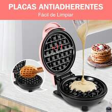 Mini Máquina para Hacer Waffles Compacta y Antiadherente, 4 Pulgadas - 1 - Ver 2