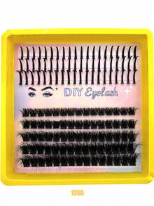 3-In-1 False Eyelash Clusters, 200D/160D/120D/100D/80D/60D Long 6-20mm Pointed Tip Lower Lashes, 280/264/248/232/216 Pieces, Thick Single Lash, DIY Pointed Tip Lashes, Cartoon Style Lash Clusters, Mink Fur Lash Strips, Thick Type - D - 查看 11