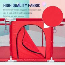 Corralito Bebe Con Vallas Para Bebé Plegable Corral, Rojo - Rojo - Ver 8