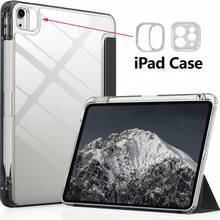 For IPad Case Compatible With A16 Models From The 11Th And 10Th Generations (2025/2022), As Well As IPad Air M2 M3 11inch/13inch Ipads, Ipad Pro M4 11inch/13inch, It Features A Holder For The Pencil, A Hard Clear Transparent Back Shell, A Soft TPU Shockproof Frame Cover, And An Auto Sleep/Wake Function.