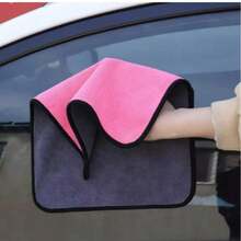 Car Absorbent Coral Fleece Rag Microfiber Towel Oversized Pet Thickened Towel Daily Necessities