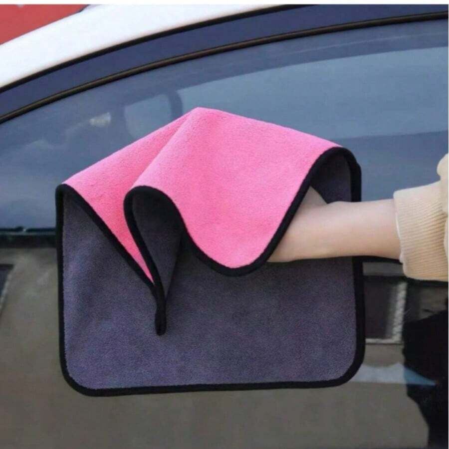 Car Absorbent Coral Fleece Rag Microfiber Towel Oversized Pet Thickened Towel Daily Necessities