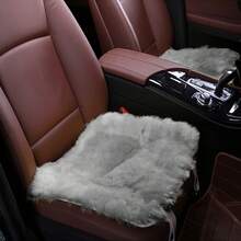 1pc Nordic Style Plush Chair Cushion, Soft & Skin-Friendly Gray Fur Seat Pad, Suitable For Christmas, Thanksgiving And New Year Decoration, Home Decor For Living Room, Bedroom, Bathroom Or Kitchen, Bedroom Rug, Decorative Carpet, Small Rug, Carpet, Home Decor, Living Room Rug - Grey - View 5