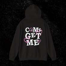 Quiet Racing Club - Pink Hearts Valentines Come Get Me Unisex Hoodie, Regular-Fit, Christmas HoodieSoft And Comfortable,A Surprise Gift For Family And Friends - màu đen - Xem 1