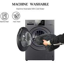 HANESHER Combo Cama Ortopédica para Perro Grande – Memory Foam Antiestrés con Felpa Suave, Base Antideslizante + Bolsa de Regalo – Ideal para Mascotas con Dolor Articular (Gris) - Beis - Ver 5