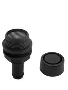 ISURE MARINE 2PCS 5/8" Polypropylene Fuel Vent, Plastic Marine Thru Hull Exhaust Applicable To Connecting Φ 16Mm Hose Marine Polypropylene Fuel Ventilation Device,Black - Silver - View 2