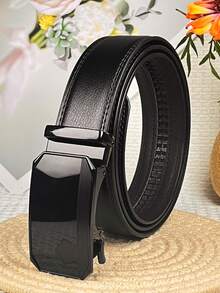 Cinturón de hebilla de aleación de 1,38 pulgadas de ancho, con elementos de parche de patrón geométrico, hebilla de aleación de alta calidad, cinturón ajustable de trinquete, adecuado para el transporte diario, salidas casuales, regalos de vacaciones, múltiples ocasiones