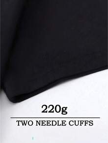 Horror Homies Graphic Tee,Casual Soft 220g Pure Cotton Short-Sleeve T-Shirt - màu đen - Xem 3