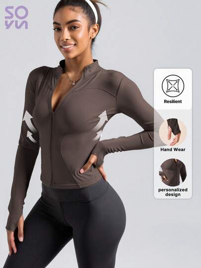 Soyun Damska kurtka sportowa Dkin, idealna na zajęcia na świeżym powietrzu, podróże, dom, wypoczynek, imprezę, biuro, siłownię