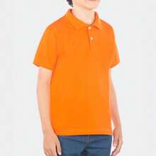 Young Boys Polo Shirts - 橘色 - 查看 4