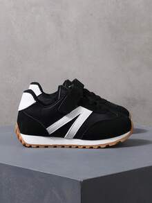 New Style Kids/Students Casual Fashion Sneakers, Suitable For All Seasons - Black - View 6