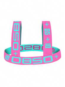 Fashion Men Sexy Shoulder Straps Chest Bondage Elastic Band Harness Muscle Halter Belt Men Bodysuite Clubwear Club Party Costume And Men's Bikini - 玫紅色 - 查看 12