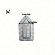 DIY Resin Mold - House Shaped Silicone Mold, Large/Medium/Small Hollow House Candle Holder Plaster Cement Mold, Hollow Heart House Candle Holder Storage Display Mold - White - View 12