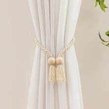 2 Pcs Strong Magnetic Curtain Tiebacks, Curtain Holdbacks, Outdoor Curtain Tiebacks, Hand-Woven Curtain Ties – Suitable For Halloween And Christmas Decorations,Room Decor