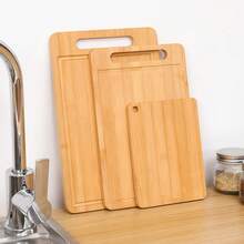 3pcs Extra Large Kitchen Bamboo Cutting Board Set, Heavy Duty Cutting Board With Juice Grooves, Bamboo Cutting Board Set For Meat, Vegetables, Fruits. Gift For Mother'S Day. Father'S Day. Father Gift. Family And Friends. Essential Kitchen Tools. - Maroon - View 5