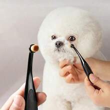 Gentle Silicone Dog Tear Stain Remover Brush - Small Pet Eye Cleaning Tool With Soft Bristles For Puppies & Dogs, Ideal For Grooming & Bathing, Dog Grooming - 彩色 - 查看 3