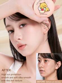 Life Girls 1 件装保湿、亮泽、持久、无瑕气垫粉底液，轻盈、自然遮瑕 - 彩色 - 查看 2