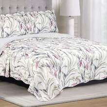 Double Bedspread Kit Garden 220cm X 240cm Floral Prints 3 Pieces - Nhiều màu - Xem 5