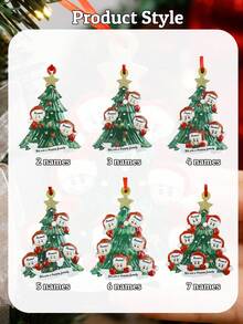 Đồ trang trí Giáng sinh theo yêu cầu, Đồ trang trí cây thông Noel cá nhân hóa, Đồ trang trí tùy chỉnh 2-7 tên, Đồ trang trí Giáng sinh có thể tùy chỉnh chữ, Đồ trang trí tự làm, Giáng sinh, Trang trí phòng khách, Ngoài trời, Sân vườn, Mặt dây chuyền người tuyết cây thông, Quà lưu niệm, Trang trí phòng, Mẹ, Cha, Gia đình - Phong cách B - Xem 6