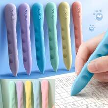 3个马卡龙色随机橡皮擦，残留碎片极少，适合作为奖品和礼物，可爱卡通软橡皮擦，适合学生、学习用品、奖励、文具、节日礼物【颜色和款式随机】，返校必备