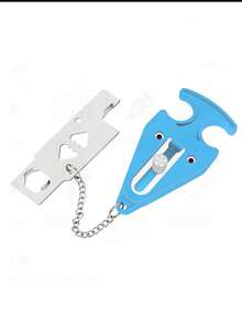 1 件旅行门锁，可拆卸和升级的 2 孔门锁，用于旅行和个人保护 - 无需钻孔，酒店房间手动门挡，提高安全性 - 彩色 - 查看 19