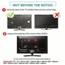 Full Motion TV Wall Mount For Most 26-55 Inch TVs, Articulating Arms Swivel And Tilt Tv Mount, Wall Mount Brackets Max VESA 400x400, Holds Up To 77 Lbs. - 黑色 - 查看 7