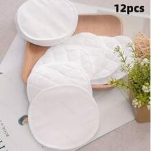 12pcs Reusable Washable Anti-Overflow Nursing Pads, Breathable Leakproof Breast Feeding Pads For Postpartum Girl