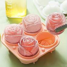 Fun Shapes,Rose Ice Cube Mold,Rose Gift Ice Ball Maker Mold | Silicone Ice Cube Tray,Whiskey Ice Cubes Mold,Bourbon Ice Cube Molds Slow Melting Ice For Whiskey Cocktails&Old Fashioned - Pink - View 11
